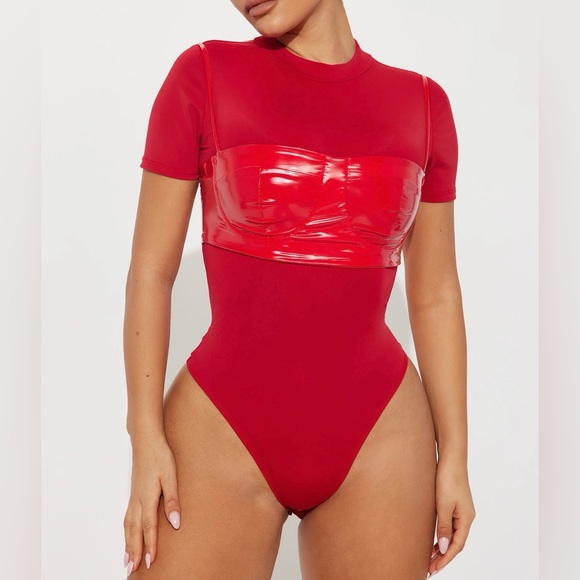 Bodysuit-Red - Picture 2 of 3